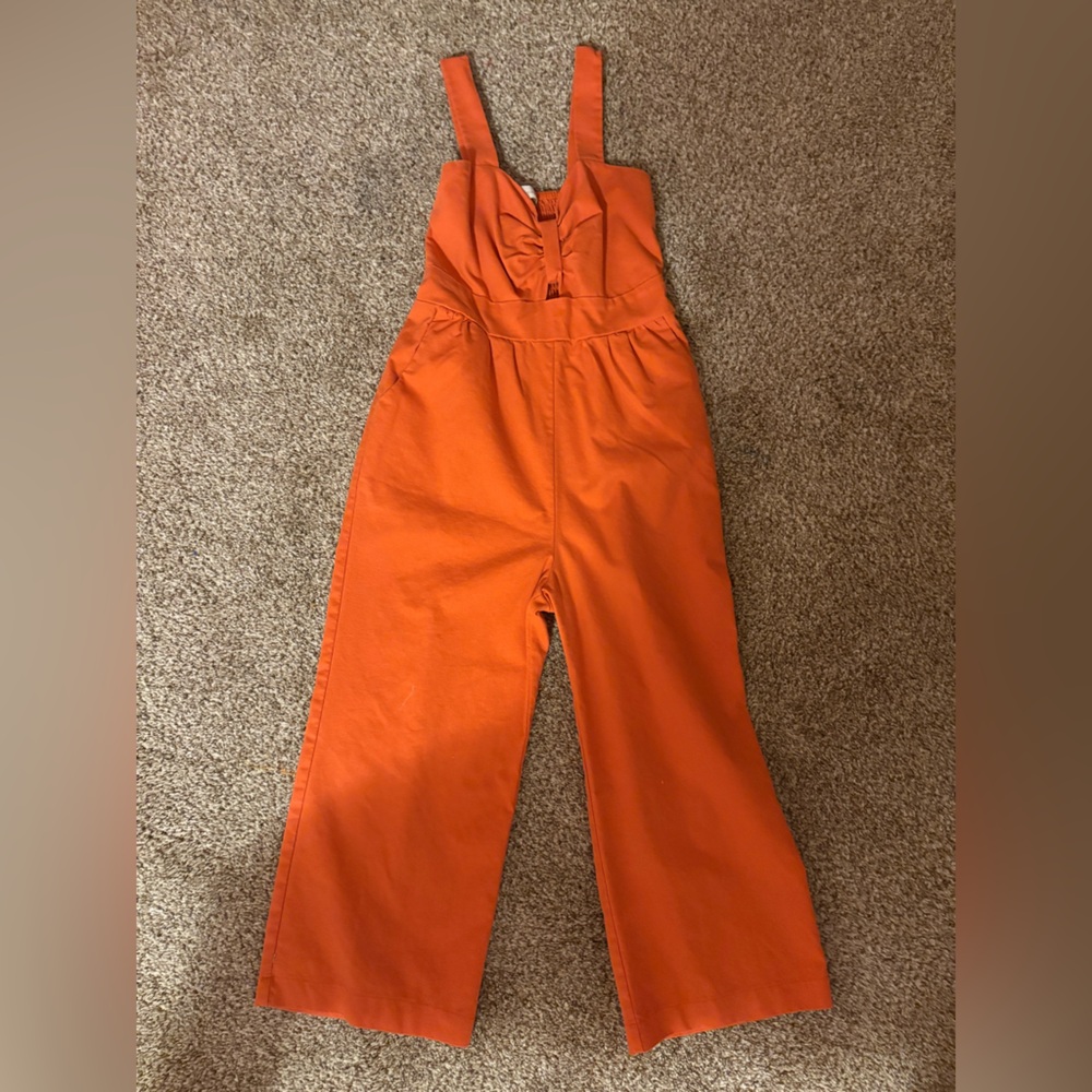 Monteau Vibrant Orange Jumpsuit